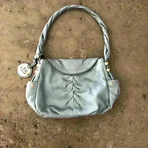 B Makowsky light blue real leather purse bag - Picture 2 of 6